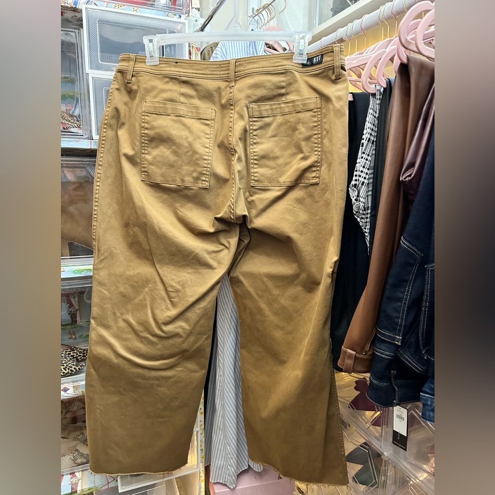Kut from the Kloth Tan Wide Leg Pants - Picture 3 of 6